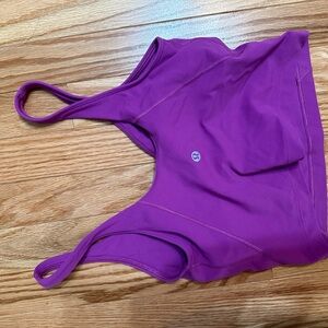 Cropped Lululemon tank with built-in bra